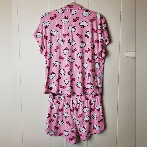 HELLO KITTY pink striped 2pc pajama set - Picture 2 of 3